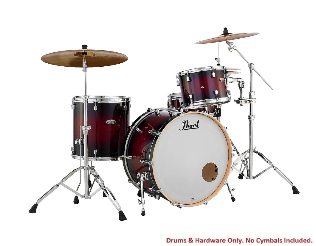 Pearl Decade Maple Gloss Deep Redburst 24x14/13x9/16x16 3pc Shell Pack Kit Drums +HP930S Hardware