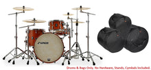 Load image into Gallery viewer, Sonor SQ1 Satin Copper Brown 20x16/12x8/14x13 3pc Jazz Bop Kit Drums Shell Pack +FREE Bags | Dealer
