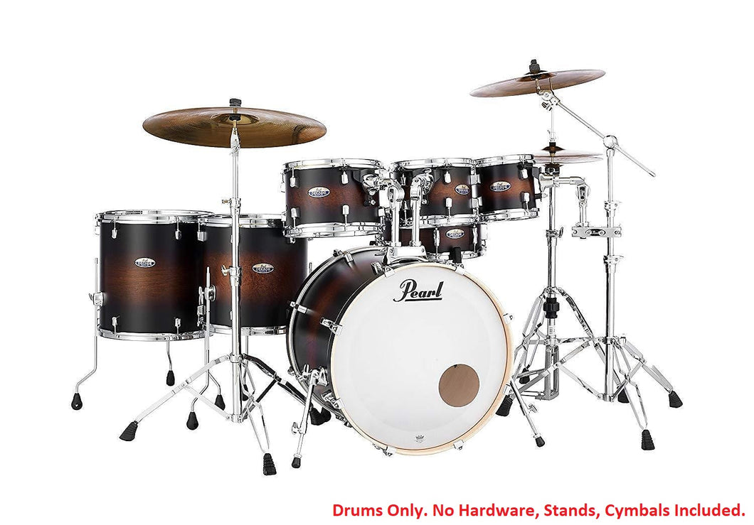 Pearl Decade Maple Satin Brown Burst 7pc 22/8/10/12/14/16/14 Drums Shell Pack NEW Authorized Dealer