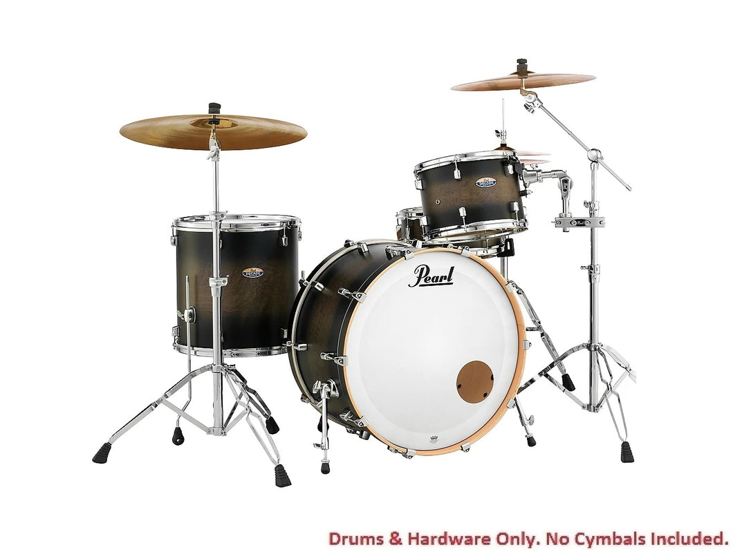 Pearl Decade Maple Satin Blackburst Set 24x14/13x9/16x16 3pc Shell Pack  Kit Drums +HP930S Hardware