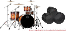 Load image into Gallery viewer, Mapex Saturn Evolution Hybrid Exotic Sunburst Lacquer Organic Rock Drums &amp; BAGS 22x16,12x8,16x16 Auth Dealer
