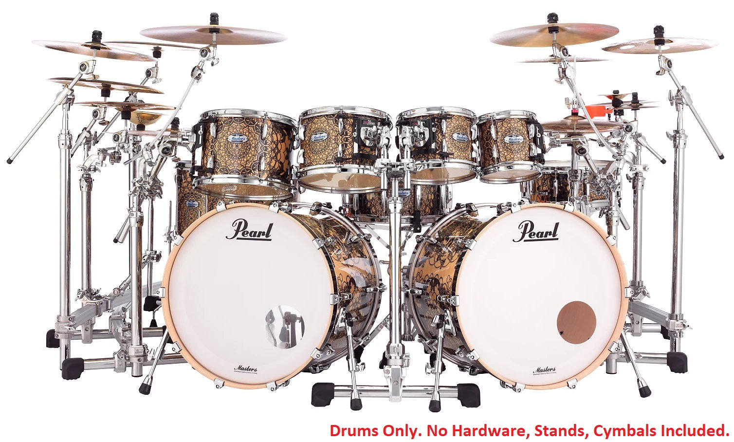 Pearl Pre-Order Masters Complete Cain & Abel Double Bass 10-Piece