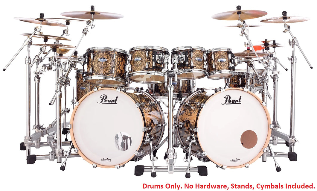 Pearl Pre-Order Masters Complete Cain & Abel Double Bass 10-Piece Drum Set | Special Order | Authorized Dealer