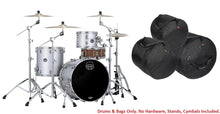 Load image into Gallery viewer, Mapex Saturn Evolution Hybrid Iridium Silver Lacquer Organic Rock 3pc Drums BAGS 22x16,12x8,16x16 Auth Dealer
