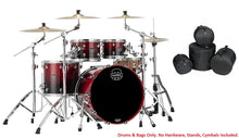 Load image into Gallery viewer, Mapex Saturn Scarlet Fade Rock Fast Drum Set 22x18/10x7/12x8/16x14 4pc Shells &amp; Bags! | Auth Dealer
