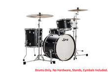 Load image into Gallery viewer, Ludwig Pre-Order Neusonic Black Velvet Downbeat Kit 14x20_14x14_8x12 3pc Drums Shell Pack | Authorized Dealer
