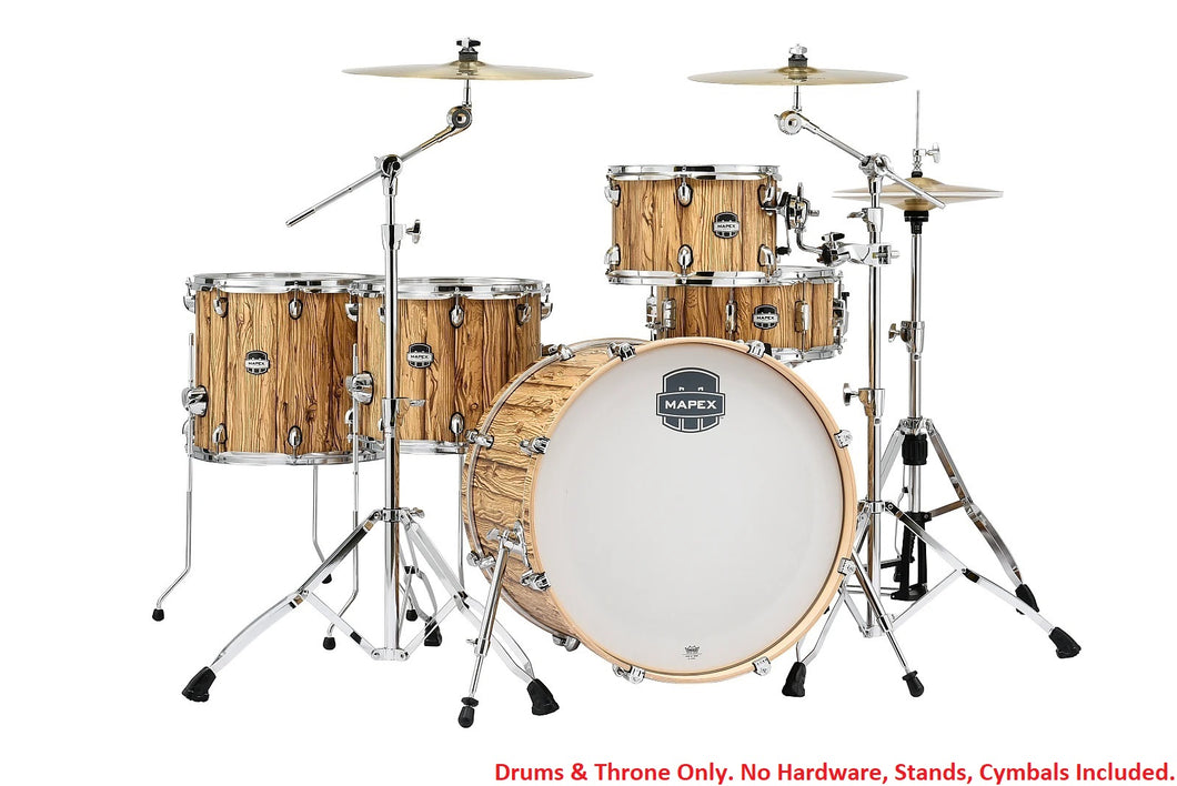 Mapex Mars Driftwood Crossover Drums 22x18/12x8/14x12/16x14/14x6.5 | Free Throne | Authorized Dealer