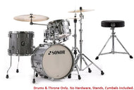 Sonor AQ2 Titanium Quartz Lacquer BOP 18x14_14x13_12x8_14x6 Shell Pack +Throne Authorized Dealer NEW