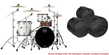 Load image into Gallery viewer, Mapex Saturn Evolution Hybrid Polar White Lacquer Organic Rock Drum Shells &amp; BAGS 22x16,12x8,16x16 Authorized Dealer
