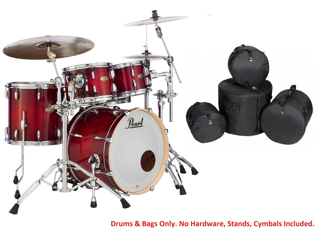 Pearl Session Studio Select Antique Crimson Burst 20x14/10x7/12x8/14x14 Drum Shells & GigBags Dealer