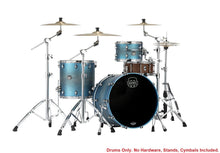 Load image into Gallery viewer, Mapex Saturn Evolution Hybrid Exotic Azure Burst Lacquer Organic Rock Drums 22x16,12x8,16x16 Shell Pack Authorized Dealer
