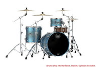 Mapex Saturn Evolution Hybrid Exotic Azure Burst Lacquer Organic Rock Drums 22x16,12x8,16x16 Shell Pack Authorized Dealer