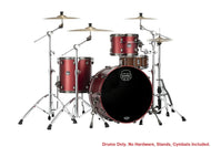 Mapex Saturn Evolution Hybrid Tuscan Red Lacquer Powerhouse Rock 3pc Drums Kit 24x14,13x9,16x16 Shell Pack Authorized Dealer