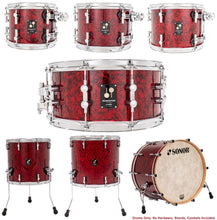 Load image into Gallery viewer, SONOR *Pre-Order* Momentum Birch Top/Beech Bottom Hybrid Red Pearl Wrap CUSTOM 24_10_12_13_16_18 Drums Shell Pack | Made in Germany | NEW | Special Order | Authorized Dealer

