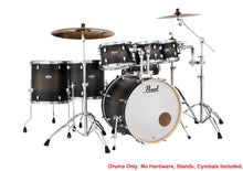 Load image into Gallery viewer, Pearl Decade Maple Satin Black Burst Kit 22/8/10/12/14/16/14 7pc Drum Shell Pack | Authorized Dealer
