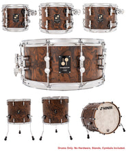 Load image into Gallery viewer, SONOR Momentum Series California Burl Semi Gloss Veneer CUSTOM 7pc Beech w/Maple Snare 22_8_10_12_16_18_14x6.5" Drums Shell Pack | Made in Germany | NEW | Authorized Dealer
