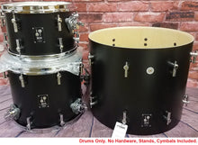 Load image into Gallery viewer, Sonor SQ1 GT Black 20x16/12x8/14x13 Jazz Bop Kit Drums Shell Pack Matching BD Hoops | +Bags | Auth Dealer
