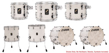 Load image into Gallery viewer, Sonor *Pre-Order* SQ1 *Discontinued/NEW* CUSTOM Satin Pure White Matte Lacquer 22x17, 22x17, 8x7, 10x7, 12x8, 16x15, 18x17 Birch Drums Shell Pack | Special Order | Authorized Dealer
