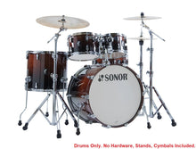 Load image into Gallery viewer, Sonor AQ2 Brown Fade Lacquer STAGE 22x17_16x15_12x8_10x7_14x6 Drums Kit Shell Pack Authorized Dealer
