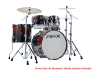 Sonor *Pre-Order* AQ2 Brown Fade Lacquer STAGE 22x17_16x15_12x8_10x7_14x6 Drums Kit Shell Pack | NEW | Special Order | Authorized Dealer