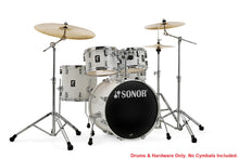 Load image into Gallery viewer, Sonor AQ1 Piano White Studio 5pc Kit 20x16/10x7/12x8/14x13/14x6 Birch Drum Shells +Hardware | Dealer
