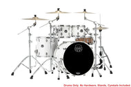 Mapex Saturn Satin White Rock Fast Drum 4pc Set 22x18/10x7/12x8/16x14 Shell Pack Authorized Dealer