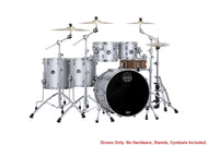 Mapex Saturn Evolution Workhorse Birch Iridium Silver Lacquer Drum Kit | 22x18,10x8,12x9,14x14,16x16 | Auth Dealer
