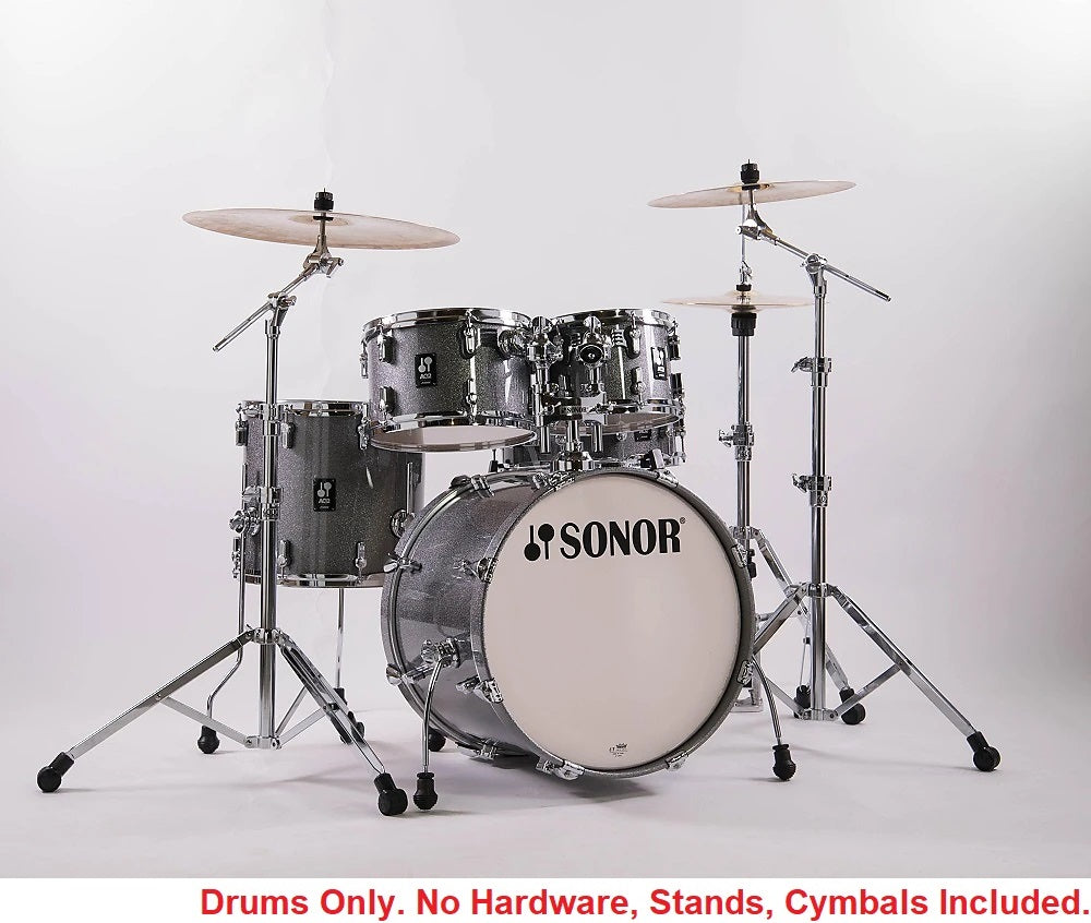 Sonor AQ2 Titanium Quartz Lacquer STUDIO 20x16_14x13_12x8_14x6_10x7 Drums Shell Pack | Authorized Dealer