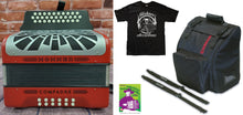 Load image into Gallery viewer, Hohner Compadre GCF Red Accordion SOL Acordeon +Bag, Straps, Shirt | NEW Authorized Dealer

