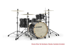 Load image into Gallery viewer, Sonor SQ1 Series GT Black 24x14/13x9/16x15 Drum Kit Shell Pack w/Natural Hoops NEW | Authorized Dealer
