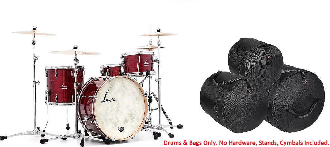 Sonor Vintage Series Red Oyster 22x14_13x8_16x14 No Mount Drums +Free Bags Shell Pack NEW Authorized Dealer