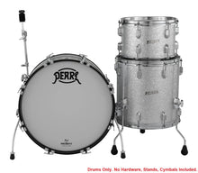 Load image into Gallery viewer, Pearl President Series Deluxe 22x14, 13x9, 16x16 #450 Silver Sparkle Wrap Kit Drums Shell Pack | Custom Listing | Authorized Dealer
