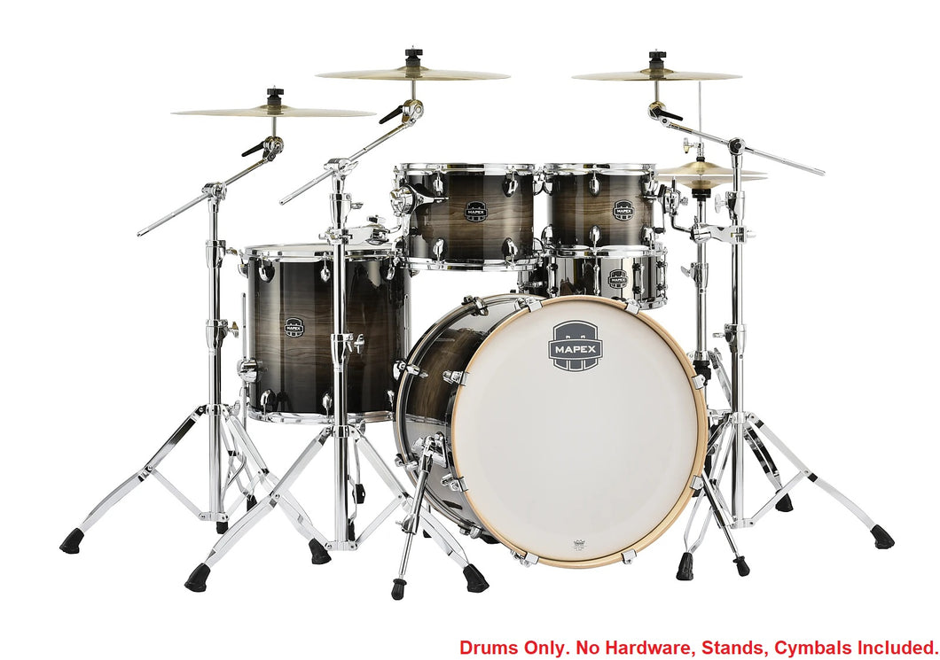 Mapex Armory Black Dawn ROCK 5pc 22x18/10x8/12x9/16x16/14x5.5 Shell Pack Drums NEW Authorized Dealer