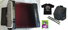 Load image into Gallery viewer, Hohner Corona Xtreme Accordion GCF SOL Black Negro +Bag/Straps/Shirt/DVD | Authorized Dealer
