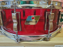 Load image into Gallery viewer, Ludwig Vistalite Red 5x14&quot; Bowtie Lug Molded Acrylic Snare Drum | In Stock Now | Authorized Dealer
