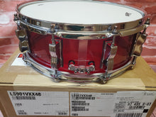 Load image into Gallery viewer, Ludwig Vistalite Red 5x14&quot; Bowtie Lug Molded Acrylic Snare Drum | In Stock Now | Authorized Dealer
