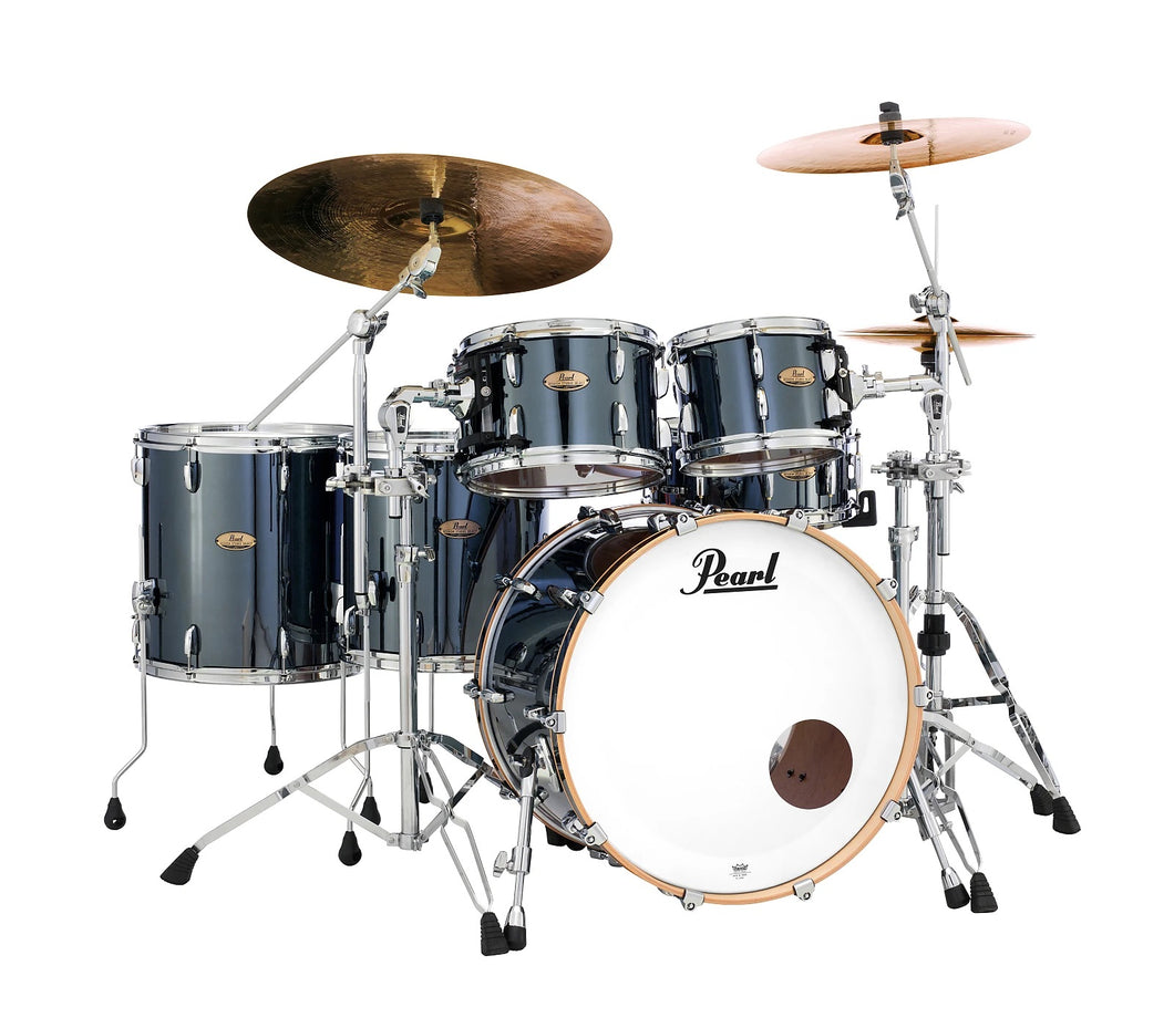 Pearl Session Studio Select Black Mirror Chrome 24x14_10x7_12x8_14x14_16x16 Custom Drums Kit Dealer