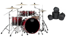 Load image into Gallery viewer, Mapex Saturn Scarlet Fade Rock Fast Drum Set 22x18/10x7/12x8/16x14 4pc Shells &amp; Bags! | Auth Dealer
