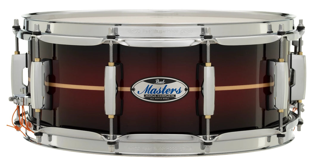 Pearl Masters Maple Complete Natural Banded Redburst 14x5.5