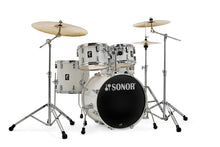 Load image into Gallery viewer, Sonor AQ1 Piano White Studio 5pc Kit 20x16/10x7/12x8/14x13/14x6 Birch Drum Shells +Hardware | Dealer
