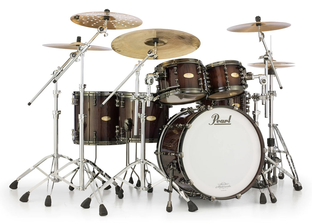 Pearl Masterworks White Sycamore Espresso Micro Black Burst Drums | Only 20 Kits | Authorized Dealer