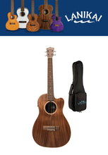 Load image into Gallery viewer, Lanikai Acacia Solid Top Electric Baritone w/Fishman Kula Pre-Amp Natural Finish | Authorized Dealer
