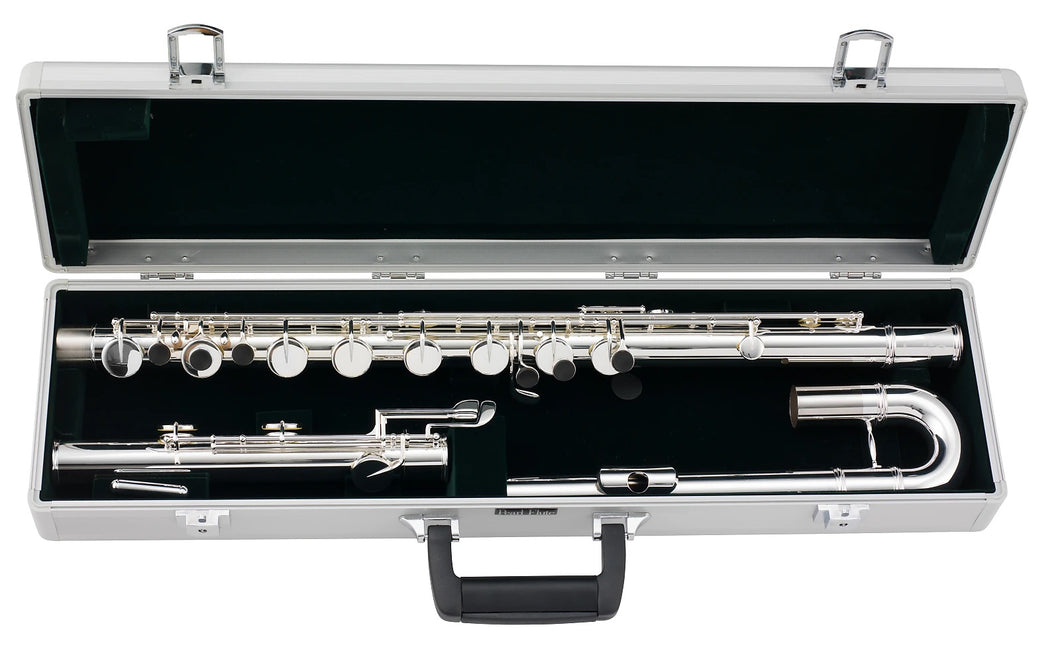 Pearl 305 BE Bass Flute B-Foot W/E-Mechanism +Case/Cover/Cleaning Kit 2-Day Ship Authorized Dealer