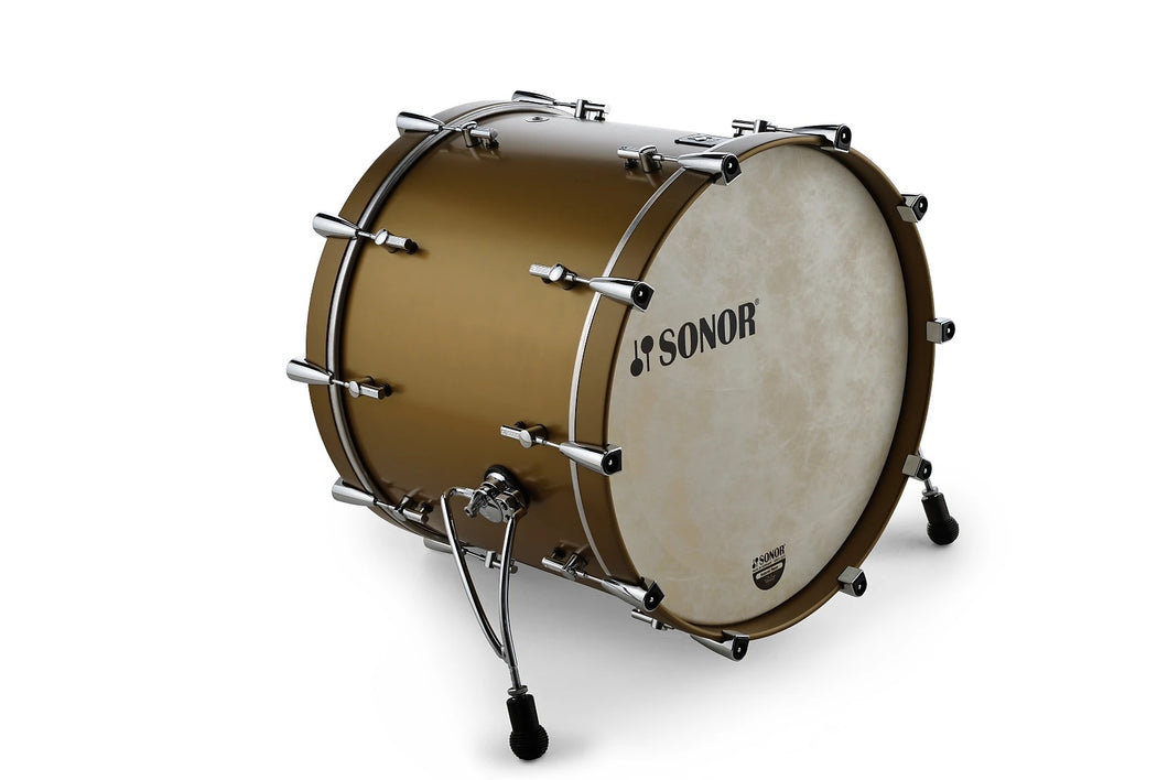 Sonor SQ1 Series 20x16 Satin Gold Metallic Virgin Kick Bass Drum No Tom Mount NEW Authorized Dealer