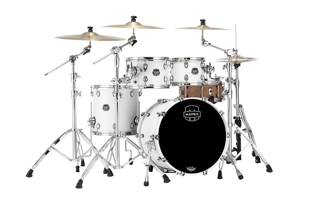 Mapex Saturn Satin White Jazz Drum Set 20x16/10x7/12x8/14x14 4pc Shell Pack Authorized Dealer
