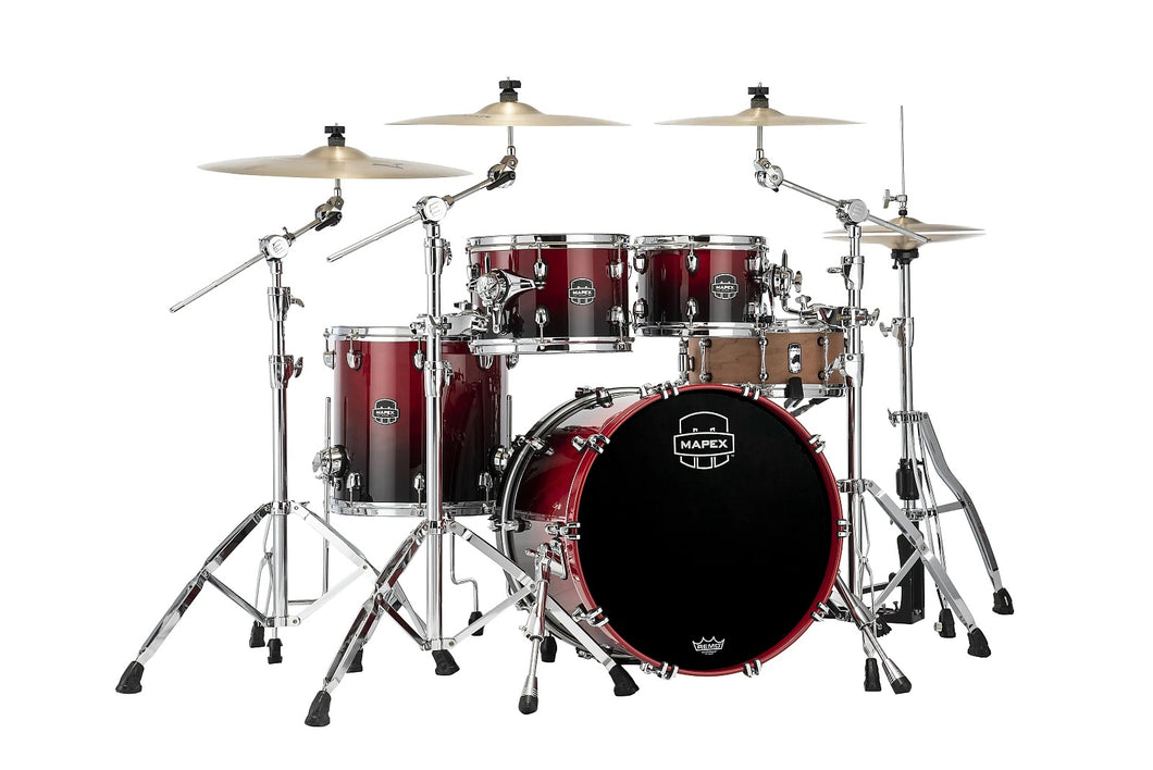 Mapex Saturn Scarlet Fade JAZZ Drum Set 20x16/10x7/12x8/14x14 4pc Shell Pack Authorized Dealer
