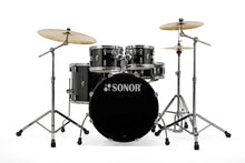 Load image into Gallery viewer, Sonor AQ1 Piano Black Stage 5pc Kit 22x17.5/10x7/12x8/16x15/14x6 Birch Drum Shells +Hardware Dealer

