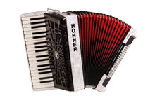 Load image into Gallery viewer, Hohner Bravo III 96 Bass White Piano Accordion Acordeon +GigBag, Straps, DVD - NEW Authorized Dealer
