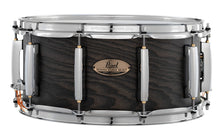 Load image into Gallery viewer, Pearl Session Studio Select Black Satin Ash 14x6.5&quot; Snare Drum Mahogany Shell NEW Authorized Dealer
