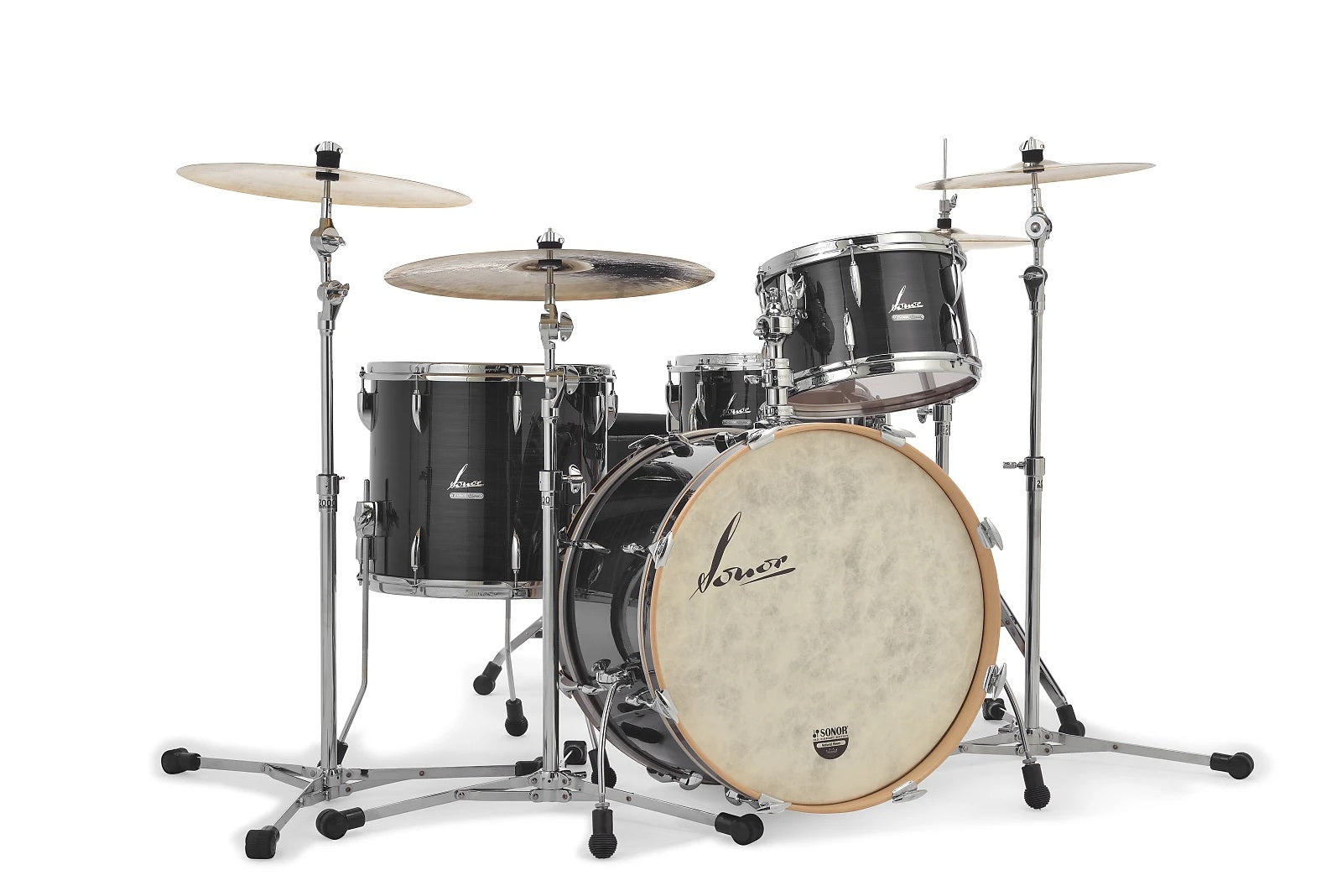 Sonor Vintage Series Black Slate 20x14, 12x8, 14x12 w/Mount Drum